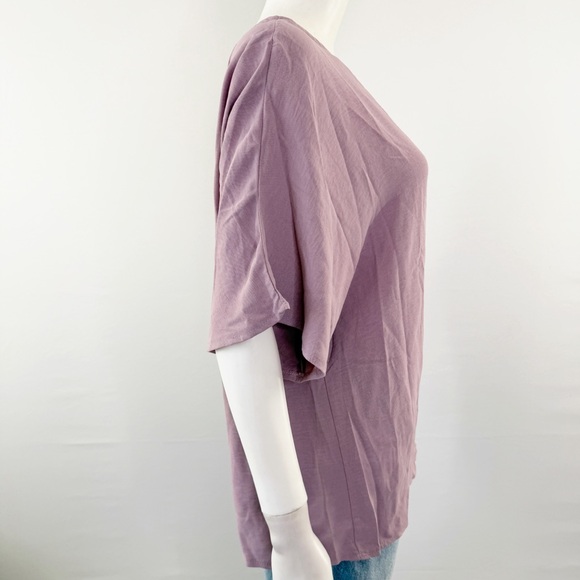 Emery Rose Purple T-Shirt Size 1XL Short Sleeve Round Neck Casual Classic NEW - Picture 7 of 9